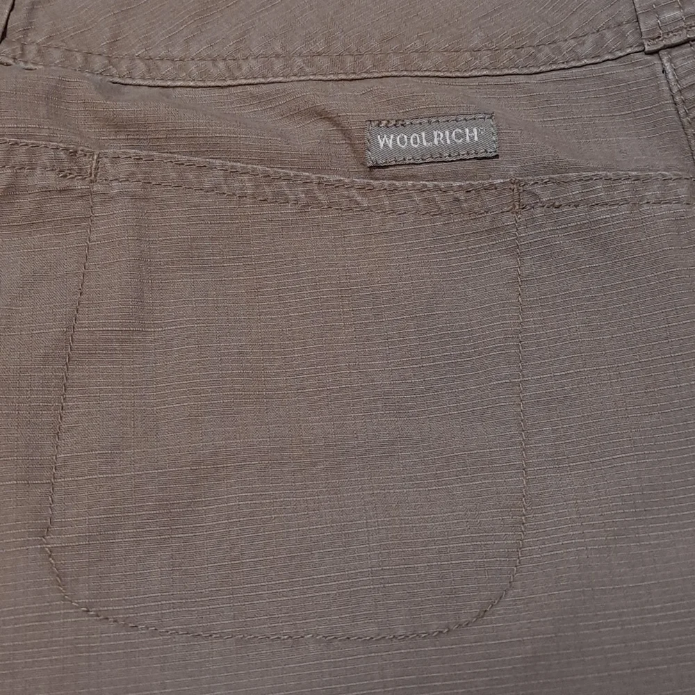 Woolrich Ripstop Cotton Khaki Outdoor Camping Work Wear Pants Size 14